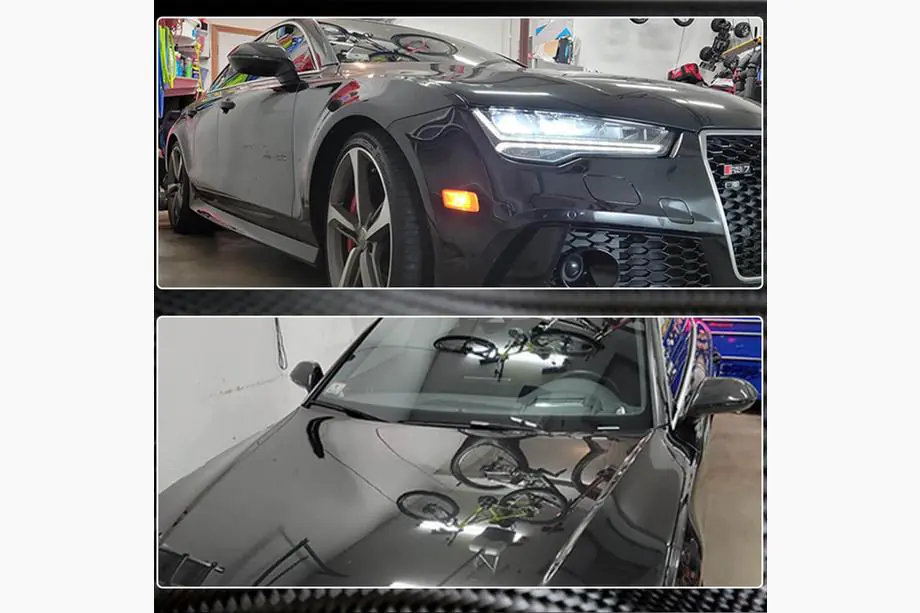Audi A7 2010–2018 Spoguļu vāciņi (oglekļa šķiedra) Foto 4