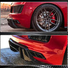 Audi R8 2015– Aizmugurējā bampera difuzors V1 (2015-2020, Carbon) foto 3
