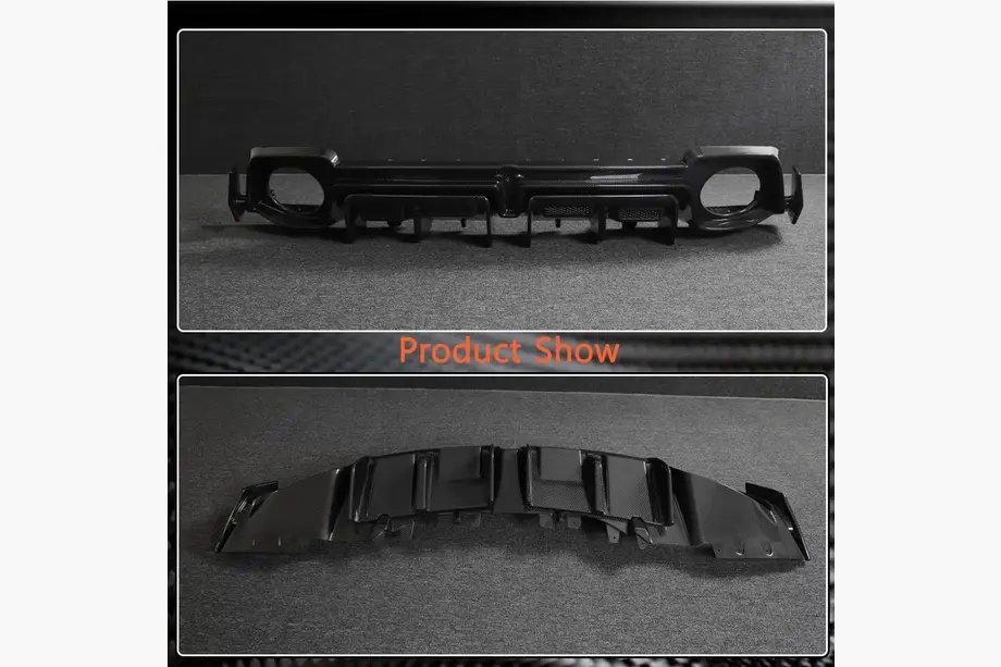 Aizmugurējā bampera difuzors V1 (Spyder 2020+, karbons) foto 3