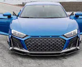 Audi R8 2015– Priekšējā bampera lūpas spoilers Lip V1 (2023+, Carbon) foto 5