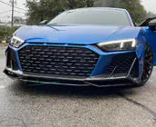 Audi R8 2015– Priekšējā bampera lūpas spoilers Lip V1 (2023+, Carbon) foto 6