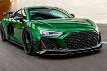 Audi R8 2015– Priekšējā bampera lūpas spoilers Lip V1 (2023+, Carbon) foto 1
