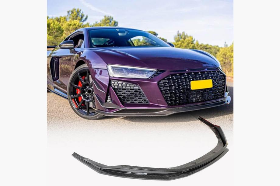 Audi R8 2015– Priekšējā bampera lūpa Lip V2 (2023+, oglekļa šķiedra) Image