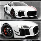 Audi R8 2015– Priekšējā bampera uzlikas V3 (2015-2020, Carbon) foto 5