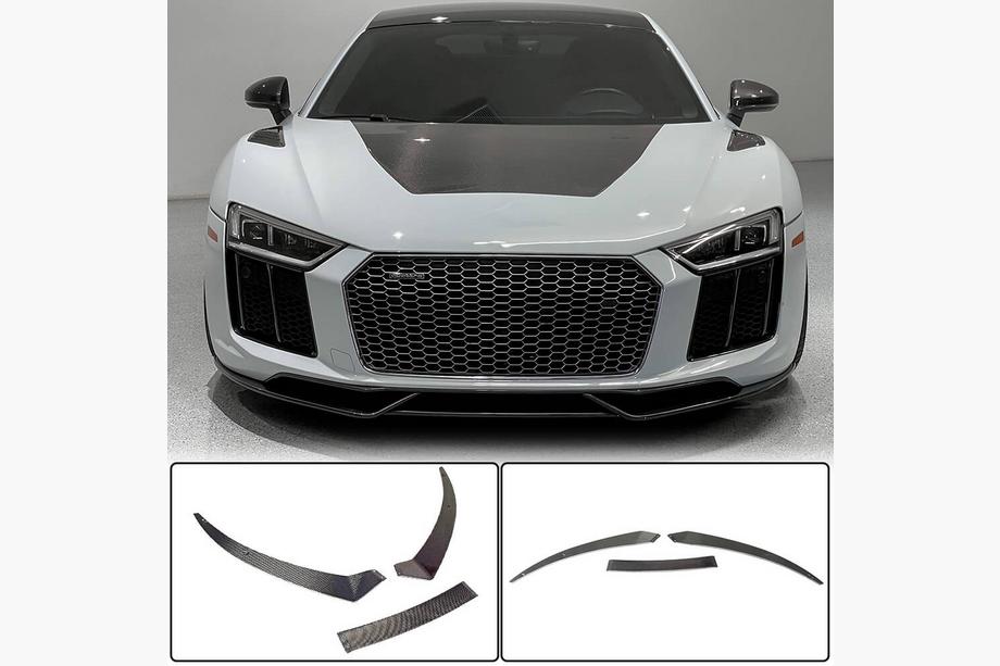 Audi R8 2015– Priekšējā bufera lūpa Lip V1 (2015-2020, Oglekļa šķiedra) Image