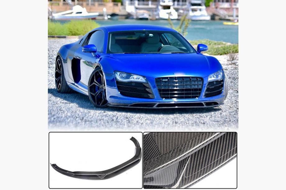 Audi R8 2006–2015 Priekšējā bampera lūpa (oglekļa šķiedra) V2 Image