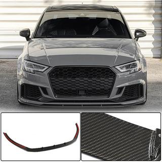 Priekšējā bufera lūpas uzlikas V5 (RS3 Sedan 2017-2020, oglekļa šķiedra) Audi A3 2012–2020 foto 1
