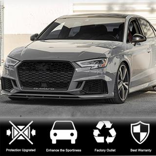 Priekšējā bufera lūpas uzlikas V5 (RS3 Sedan 2017-2020, oglekļa šķiedra) Audi A3 2012–2020 foto 3