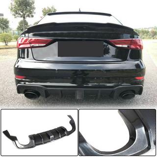 Aizmugurējā bufera difuzors ar LED bremžu gaismu V2 (RS3 2017-2019, oglekļa šķiedra) Audi A3 2012–2020 foto 1