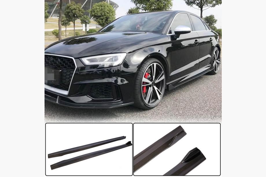 Audi A3 2012–2020 Sānu sliekšņi (RS3 Sedan 2017-2019, oglekļa šķiedra) Image