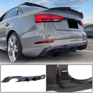 Aizmugurējā bufera difuzors V1 (RS3 Sedan 2017-2019, oglekļa šķiedra) Audi A3 2012–2020 foto 1