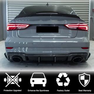 Aizmugurējā bufera difuzors V1 (RS3 Sedan 2017-2019, oglekļa šķiedra) Audi A3 2012–2020 foto 3