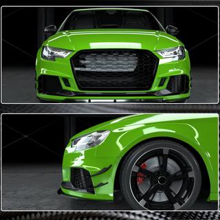 Priekšējā bampera uzlikas V2 (RS3 Sedan 2017-2020, oglekļa šķiedra) Audi A3 2012–2020 foto 4