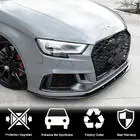 Audi A3 2012–2020 Priekšējā bampera lūpas uzlikas V1 (RS3 Sedan 2017-2020, oglekļa šķiedra) foto 3