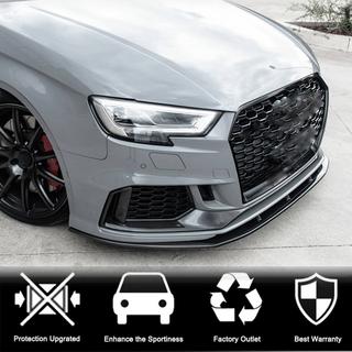 Priekšējā bampera lūpas uzlikas V1 (RS3 Sedan 2017-2020, oglekļa šķiedra) Audi A3 2012–2020 foto 3