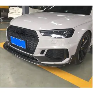 Priekšējā bampera lūpa Lip V1 (RS4 Avant 2019-2021, oglekļa šķiedra) foto 4