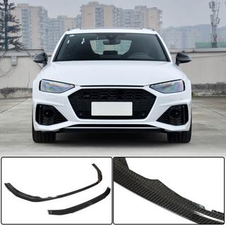 Priekšējā bampera lūpas spoileris Lip V2 (RS4 Avant 2019-2021, oglekļa šķiedra) foto 1