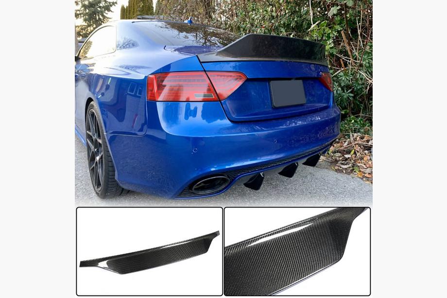 Audi A5 2007–2015 Spoileris V3 (Coupe, oglekļa šķiedra) Image