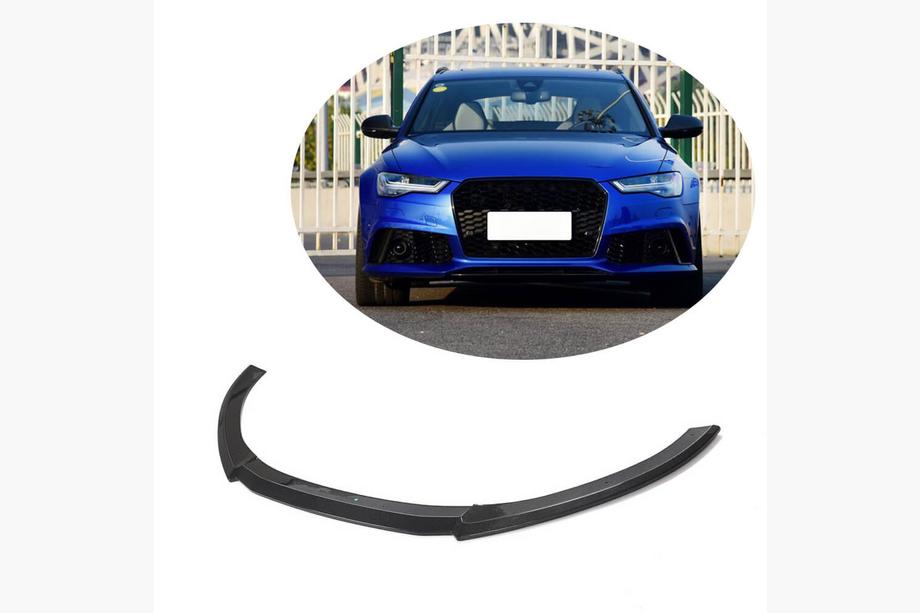 Audi A6 C7 2011–2017 Priekšējā bufera lūpa (oglekļa šķiedra) Image