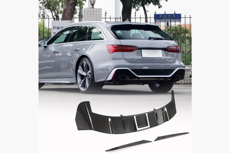 Audi A6 C8 2018–2025 Spoileris V2 (Avant, 3 gab., oglekļa šķiedra) Image