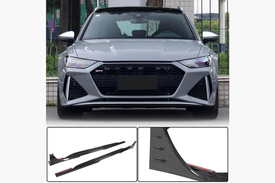 Audi A6 C8 2018–2025 Sānu sliekšņi (RS6, oglekļa šķiedra) Image
