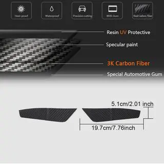 Priekšējā bampera gaisa ieplūžu uzlikas V2 (RS7 2018-2022, Dry Carbon) foto 4