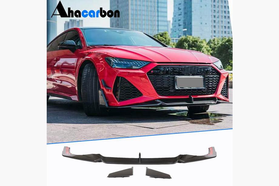 Audi A7 2018– Priekšējā bampera lūpa (lip spoileris) Lip V2 (RS7, sausais karbons) Image