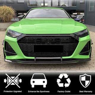 Priekšējā bufera lūpa Lip V1 (RS7 2018-2022, sausais oglekļa šķiedras) foto 3