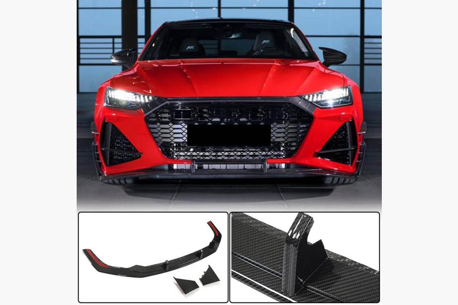 Audi A7 2018– Priekšējā bufera lūpa Lip V1 (RS7 2018-2022, sausais oglekļa šķiedras) Image