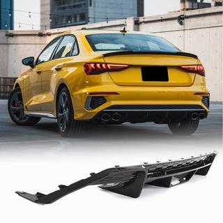 Aizmugurējā bampera difuzors V1 (S-Line Sedan 2020-2023, oglekļa šķiedra) foto 1