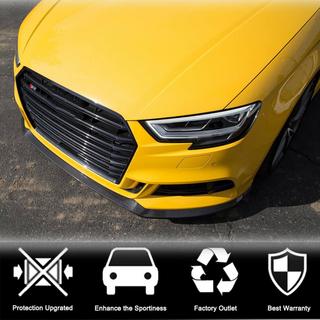 Priekšējā bampera lūpa Lip V5 (S-Line Sedan 2017-2020, karbons) Audi A3 2012–2020 foto 3