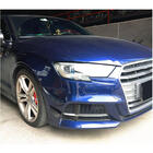 Audi A3 2012–2020 Priekšējā bampera uzlikas (S-Line Sedan 2017-2020, oglekļa šķiedra) foto 3