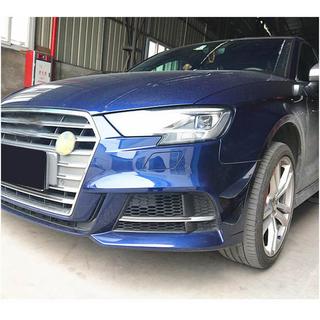 Priekšējā bampera uzlikas (S-Line Sedan 2017-2020, oglekļa šķiedra) Audi A3 2012–2020 foto 2