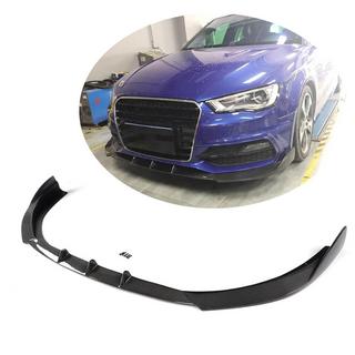 Priekšējā bampera lūpa Lip V1 (S-Line 2012-2016 HB, karbons) Audi A3 2012–2020 foto 1