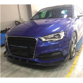 Priekšējā bampera lūpa Lip V1 (S-Line 2012-2016 HB, karbons) Audi A3 2012–2020 foto 3