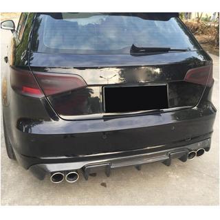 Aizmugurējā bampera difuzors V1 (S-Line HB 2012-2016, Carbon) Audi A3 2012–2020 foto 2