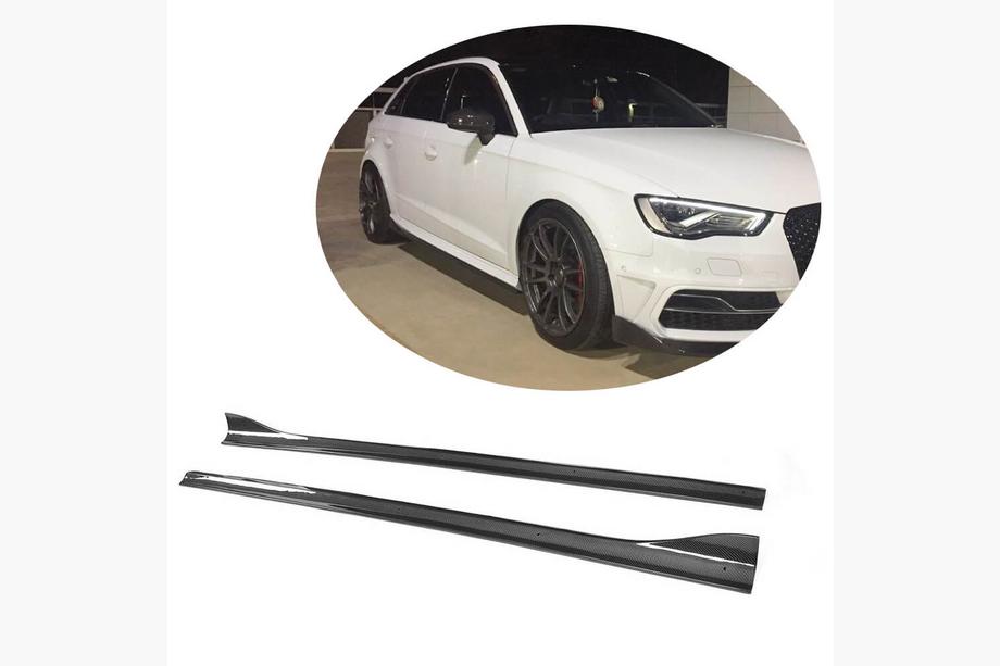 Audi A3 2012–2020 Sānu sliekšņi (S-Line HB 2012-2016, oglekļa šķiedra) Image