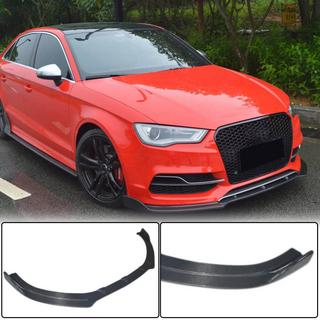 Priekšējā bampera lūpa Lip V3 (S-Line Sedan 2012-2016, oglekļa šķiedra) Audi A3 2012–2020 foto 1