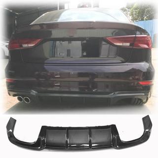 Aizmugurējā bampera difuzors V4 (S-Line Sedan 2017-2020, oglekļa šķiedra) Audi A3 2012–2020 foto 1