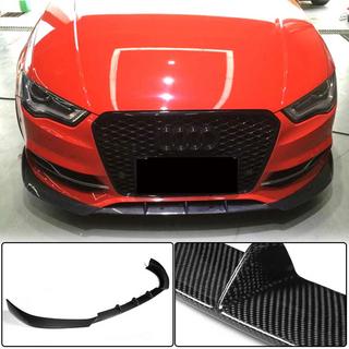 Priekšējā bampera lūpa Lip V2 (S-Line Sedan 2012-2016, oglekļa šķiedra) Audi A3 2012–2020 foto 1