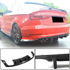 Audi A3 2012–2020 Aizmugurējā bampera difuzors V3 (S-Line Sedan 2012-2016, oglekļa šķiedra) foto 1