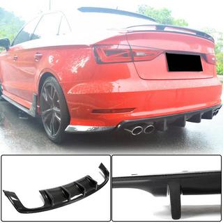 Aizmugurējā bampera difuzors V3 (S-Line Sedan 2012-2016, oglekļa šķiedra) Audi A3 2012–2020 foto 1
