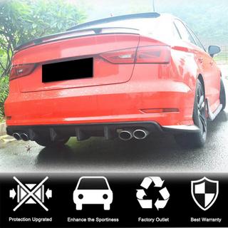 Aizmugurējā bampera difuzors V3 (S-Line Sedan 2012-2016, oglekļa šķiedra) Audi A3 2012–2020 foto 2