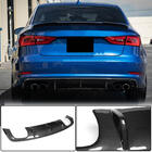 Audi A3 2012–2020 Aizmugurējā bampera difuzors V2 (S-Line Sedan 2012-2016, oglekļa šķiedra) foto 2