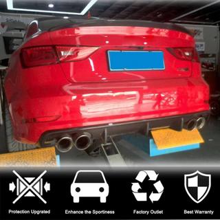 Aizmugurējā bampera difuzors V2 (S-Line Sedan 2012-2016, oglekļa šķiedra) Audi A3 2012–2020 foto 3