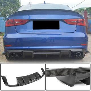 Aizmugurējā bampera difuzors V1 (S-Line Sedan 2012-2016, karbons) Audi A3 2012–2020 foto 1