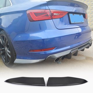 Aizmugurējā bufera uzlikas Flap (S-Line Sedan 2012-2016, oglekļa šķiedra) Audi A3 2012–2020 foto 1