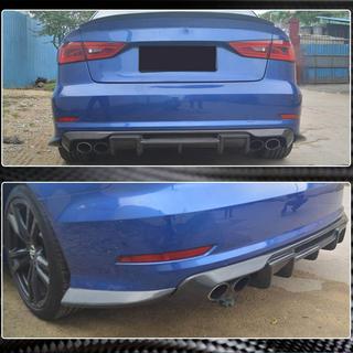Aizmugurējā bufera uzlikas Flap (S-Line Sedan 2012-2016, oglekļa šķiedra) Audi A3 2012–2020 foto 3