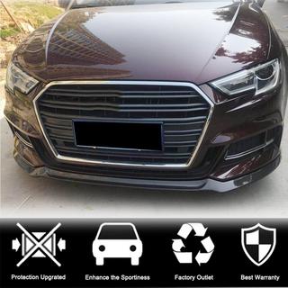 Priekšējā bampera lūpa Lip V1 (S-Line 2017-2020 HB, oglekļa šķiedra) Audi A3 2012–2020 foto 2