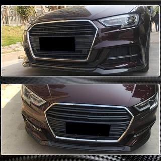 Priekšējā bampera lūpa Lip V1 (S-Line 2017-2020 HB, oglekļa šķiedra) Audi A3 2012–2020 foto 4